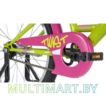Детский велосипед Novatrack Twist New 201TWIST.GNP20 (зеленый/розовый, 2020) картинка 6